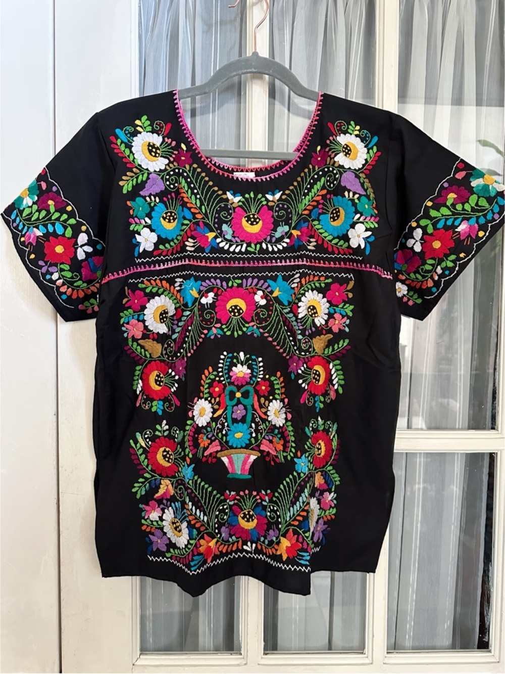 Mexican Boho Embroidered Top